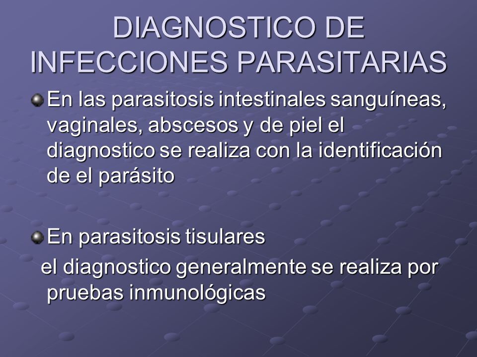 infecciones parasitarias en niños ppt